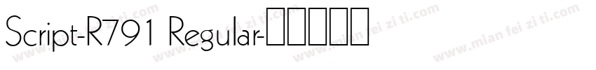 Script-R791 Regular字体转换